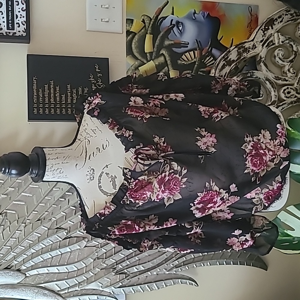 NWT OTS Floral blouse